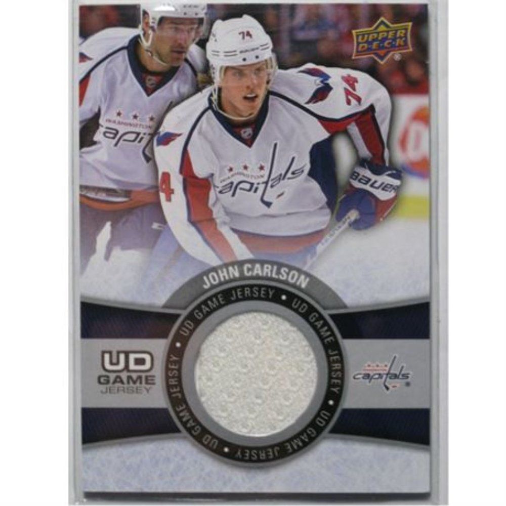 2015-16 JOHN CARLSON UD GAME JERSEY CARD